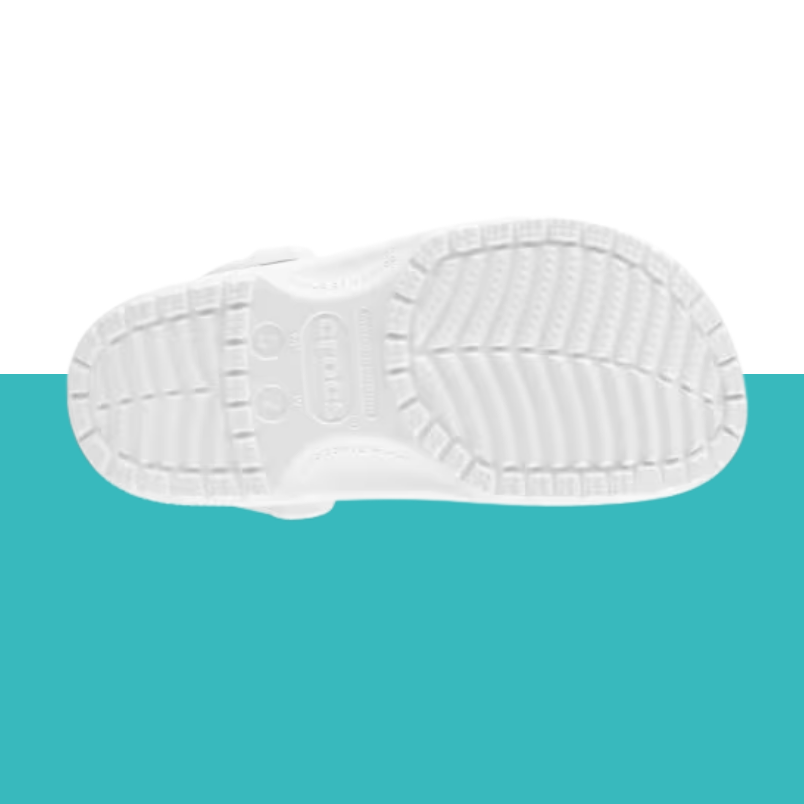 White Crocs Classic breathable footwear