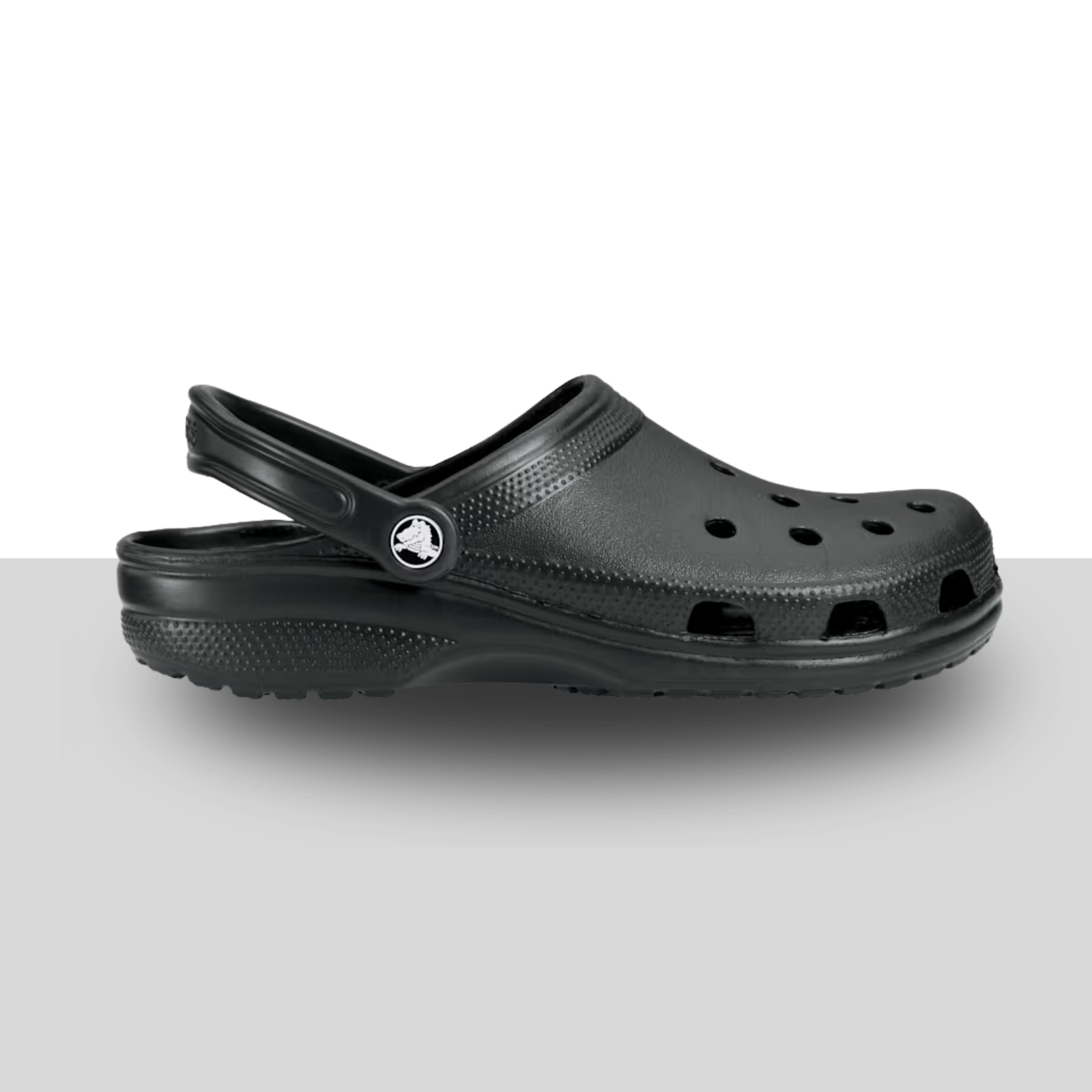 Black Crocs Classic lightweight clogs