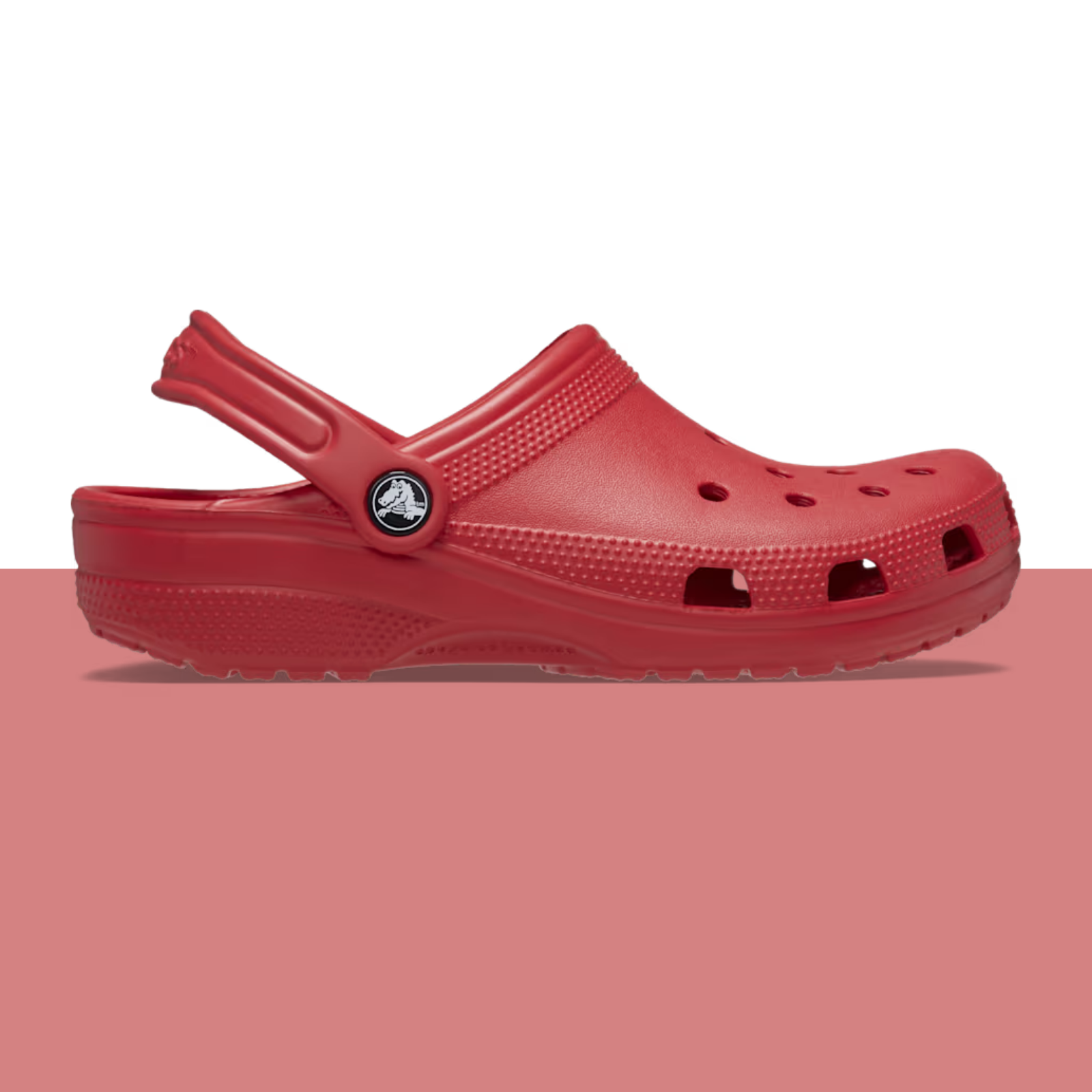 Crocs Classic red slip-on shoes