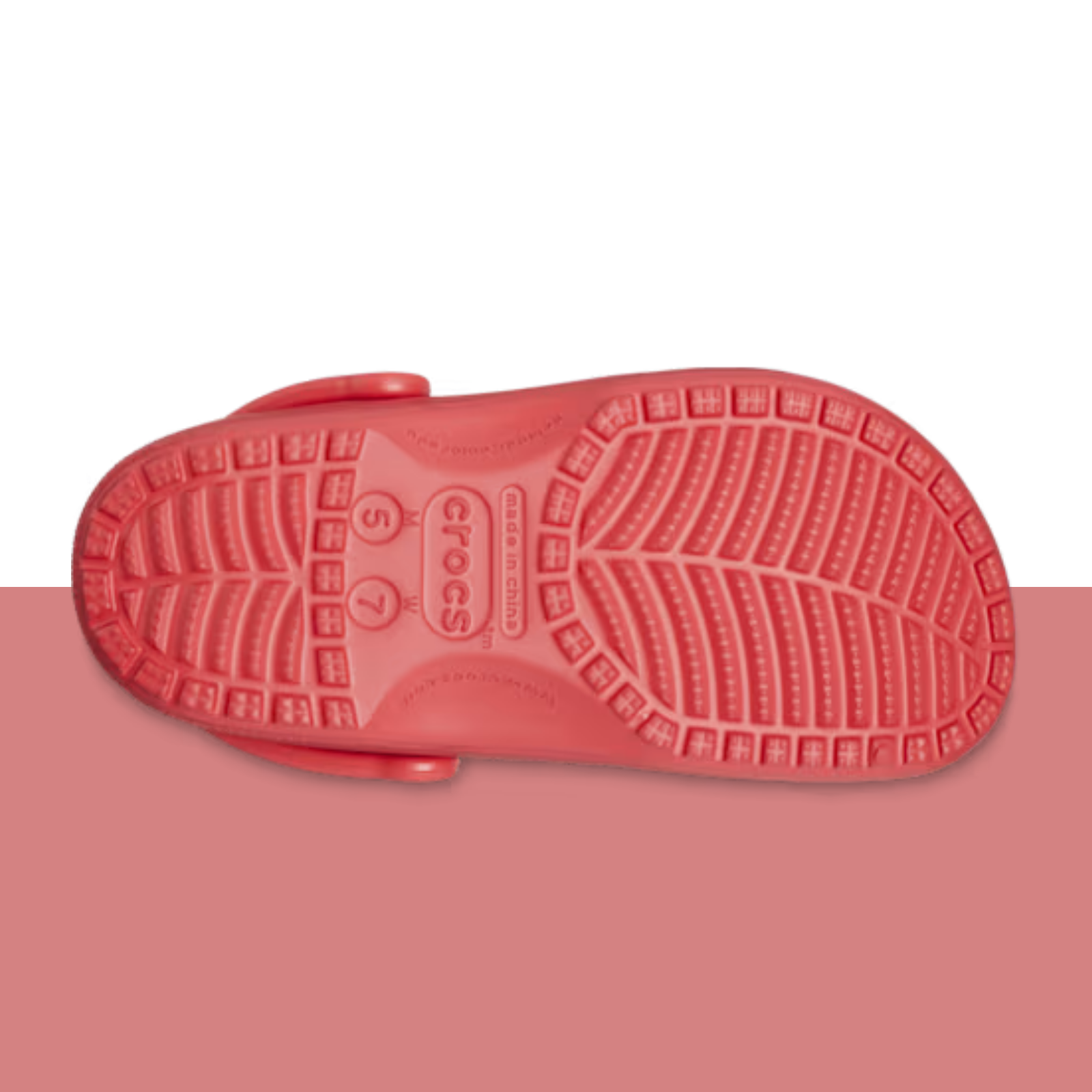 Comfortable lightweight red Crocs 