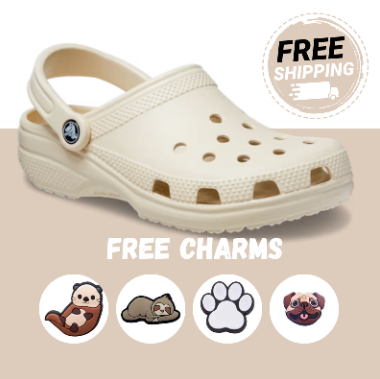 Crocs Classic Clog – Bone | Bold & Lightweight Everyday Comfort