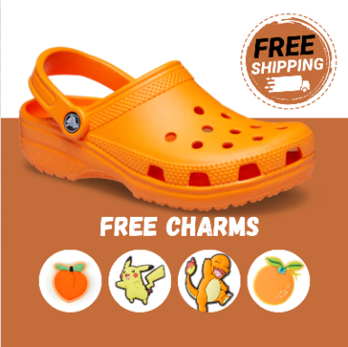 Crocs Classic Clog – Orange | Soft Color, Lightweight Comfort