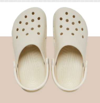 Crocs Classic Clog – Bone | Bold & Lightweight Everyday Comfort